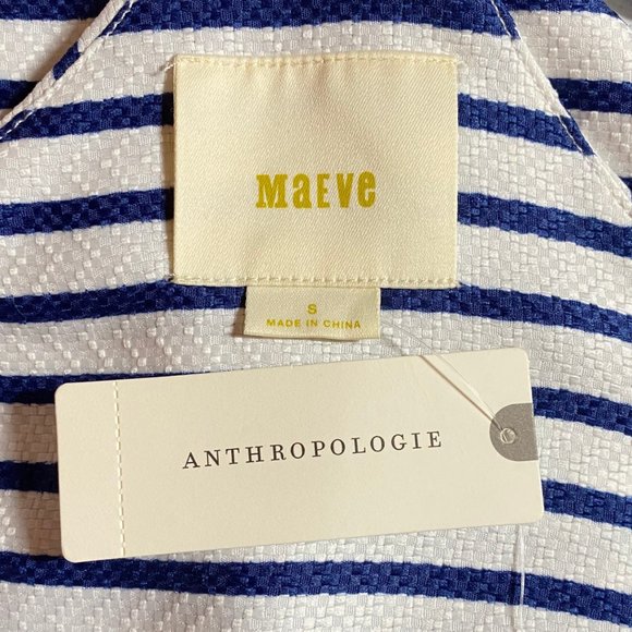 NWT ANTHROPOLOGIE Maeve Ahoy Striped Swing Dress - Picture 5 of 7